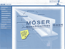 Tablet Screenshot of moeser-maschinenbau.de